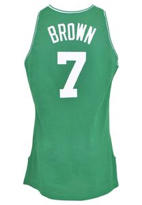 1996-97 Dee Brown Boston Celtics Game-Used Road Uniform