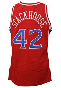 1996-97 Jerry Stackhouse Philadelphia 76ers Game-Used Road Jersey