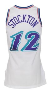 1996-97 John Stockton & Karl Malone Utah Jazz Game-Used Home Jerseys