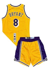 1996-97 Kobe Bryant LA Lakers Rookie Game-Used Home Uniform