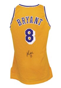 1996-97 Kobe Bryant Rookie Los Angeles Lakers Game-Used & Autographed Home Uniform