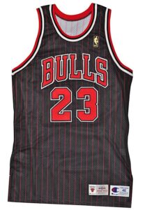 1996-97 Michael Jordan Chicago Bulls Autographed Pro Cut Alternate Jersey