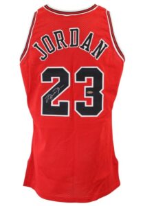 1996-97 Michael Jordan Chicago Bulls Autographed Pro Cut Road Jersey