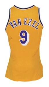 1996-97 Nick Van Exel LA Lakers Game-Used & Autographed Home Jersey & 1996-1997 Worn & Autographed Warm-Up Jacket