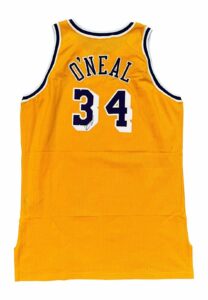 1996-97 Shaquille O’Neal LA Lakers Game-Used & Autographed Jersey