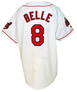 1996 Albert Belle Cleveland Indians Game-Used Home Jersey