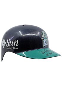 1996 Alex Rodriguez Seattle Mariners Game-Used & Autographed “All Japan MLB Series” Helmet