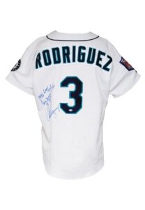 1996 Alex Rodriguez Seattle Mariners Japanese Tour Game-Used & Autographed Home Jersey