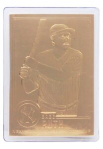 1996 Babe Ruth CMG #30 22k Gold Foil Card