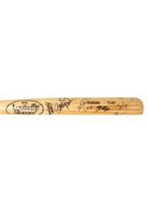 1996 Billy Ripken Half Bat Signed by the 1996 Baltimore Orioles