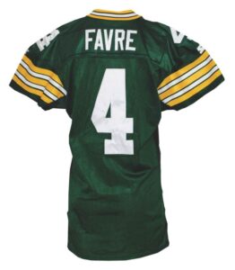 1996 Brett Favre Green Bay Packers Game-Used Home Jersey