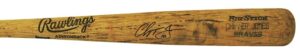 1996 Chipper Jones Atlanta Braves Game-Used and Autographed Bat