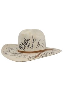 1996 Country Music Multi-Signed Cowboy Hat Including McGraw & Many Others