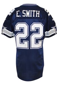 1996 Emmitt Smith Dallas Cowboys Game-Used & Autographed Road Jersey