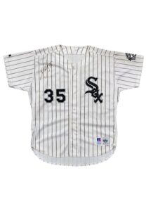 1996 Frank Thomas Chicago White Sox Game-Used & Autographed Home Jersey