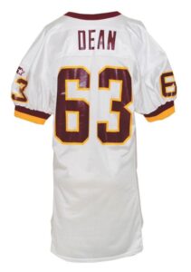 1996 Fred Dean Washington Redskins Post Retirement Road Jersey with Hog Jacket