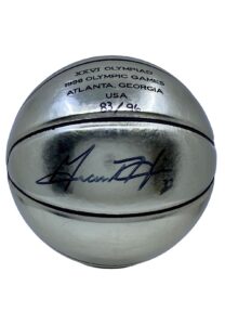 1996 Grant Hill Single-Signed Atlanta Olympics LE Basketball