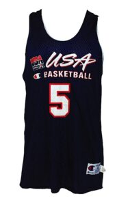 1996 Jason Kidd USA Basketball Summer Olympics Worn Practice Jersey