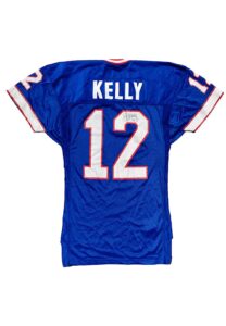 1996 Jim Kelly Buffalo Bills Game-Used & Signed Jersey