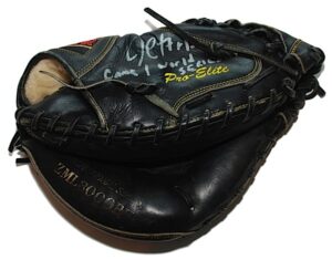 1996 Jim Leyritz NY Yankees World Series Game 1 Game-Used & Autographed Catcher’s Mitt