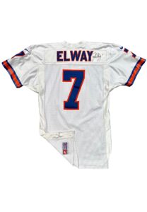 1996 John Elway Denver Broncos Game-Used & Autographed Jersey