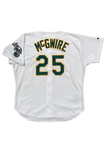 1996 Mark McGwire Oakland A’s Game-Used Home Jersey