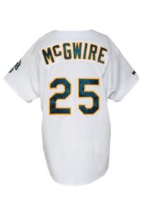 1996 Mark McGwire Oakland A’s Game-Used Home Jersey