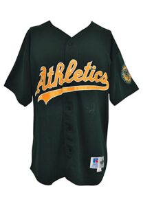 1996 Mark McGwire Oakland Athletics Game-Used & Autographed Alternate Jersey