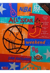 1996 Michael Jordan Chicago Bulls Autographed NBA All-Star Weekend Magazine With Card Inserts