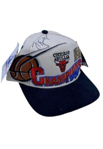 1996 Michael Jordan Chicago Bulls Signed NBA Champions Hat