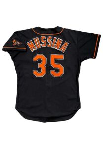 1996 Mike Mussina Baltimore Orioles Game-Used & Signed Alternate Jersey