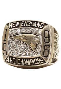 1996 New England Patriots AFC Championship Ring Presented To Long Time Executive George Boyajian