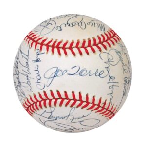 1996 New York Yankees Team Signed Baseball