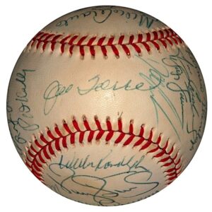 1996 NY Yankees World Championship Team Signed Baseball