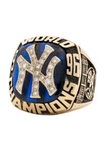 1996 NY Yankees World Series Championship Ring Presented To First Base Coach José Cardenal