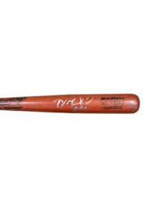 1996 Raul Mondesi LA Dodgers Game-Used & Signed Bat