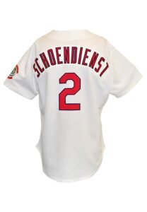 1996 Red Schoendienst St. Louis Cardinals Coaches-Worn & Autographed Home Jersey