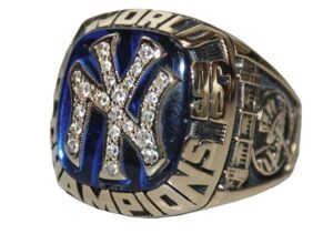 1996 Rey Quinones NY Yankees World Championship Ring With Box