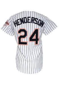 1996 Rickey Henderson San Diego Padres Game-Used Home Jersey