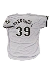 1996 Roberto Hernandez Chicago White Sox Game-Used Road Jersey