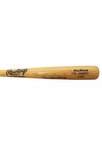 1996 Ryne Sandberg Chicago Cubs Game-Ready & Autographed Bat