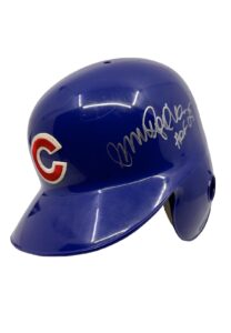 1996 Ryne Sandberg Chicago Cubs Game-Used & Signed Helmet