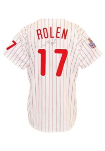 1996 Scott Rolen Philadelphia Phillies Game-Used & Autographed Rookie Home Jersey