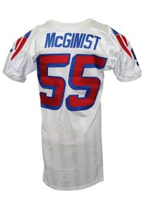 1996 Willie McGinest New England Patriots Game-Used Road Jersey