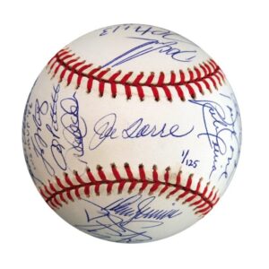 1996 World Champion NY Yankees Team Signed Limited Edition Baseball