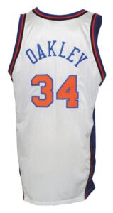 1997-1998 Charles Oakley NY Knicks Game-Used Home Jersey