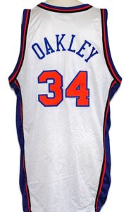 1997-1998 Charles Oakley NY Knicks Game-Used Home Jersey