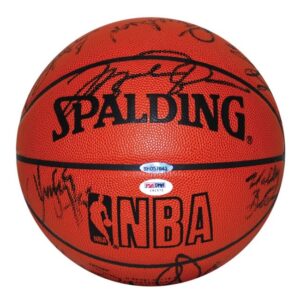 1997-1998 Chicago Bulls Team Autographed Basketball – Last Championship with Michael Jordan