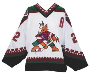 1997-1998 Mike Gartner Phoenix Coyotes Game-Used White Jersey