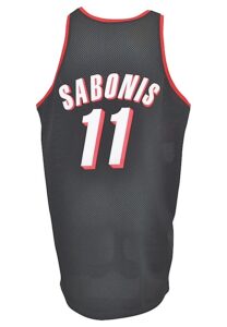 1997-98 Arvydas Sabonis Portland Trail Blazers Game-Used Road Jersey 